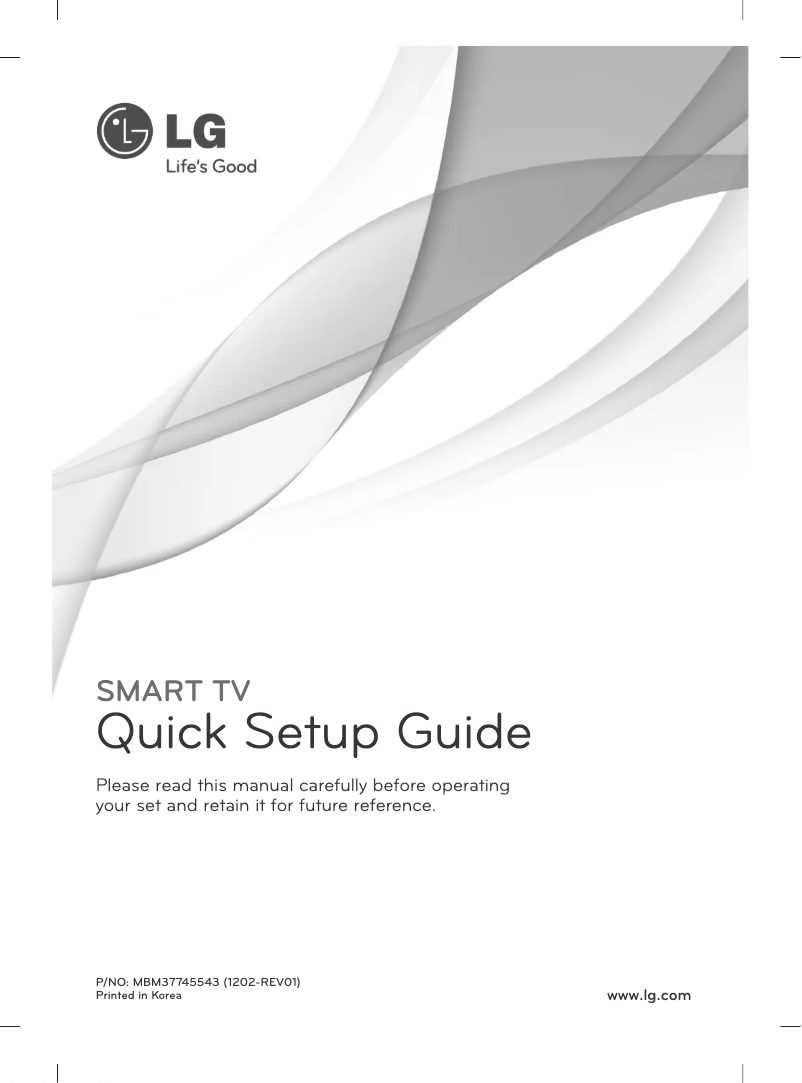 Image de la première page du manuel de l'appareil 47LM640S