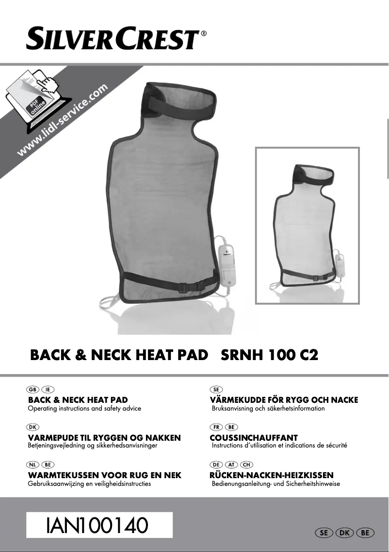 Page 1 de la notice Manuel utilisateur SilverCrest SRNH 100 C2