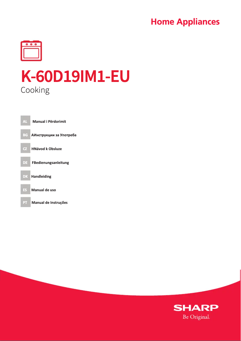 Page n°1 - Manuel utilisateur Sharp K-60D19IM1-EU