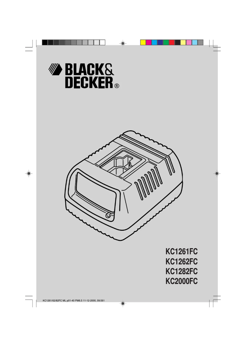 Page 1 de la notice Manuel utilisateur Black & Decker KC1261F