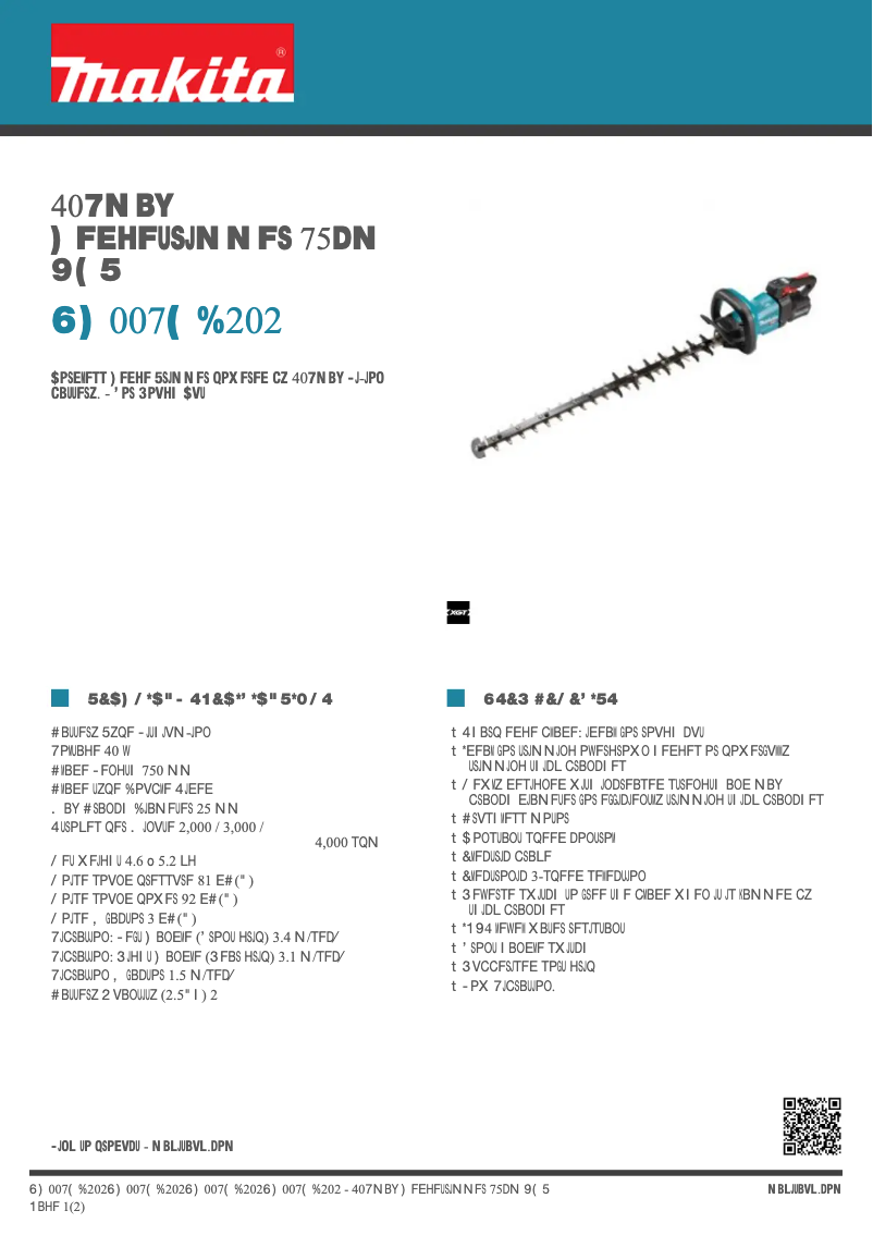 Image de la première page du manuel de l'appareil UH007GD202