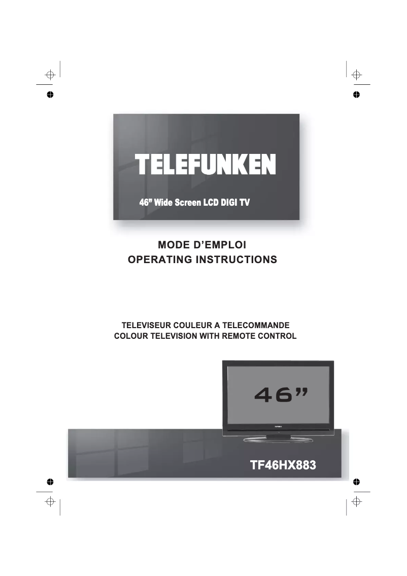 Página 1 del manual Manual de usuario Telefunken TF46HX883