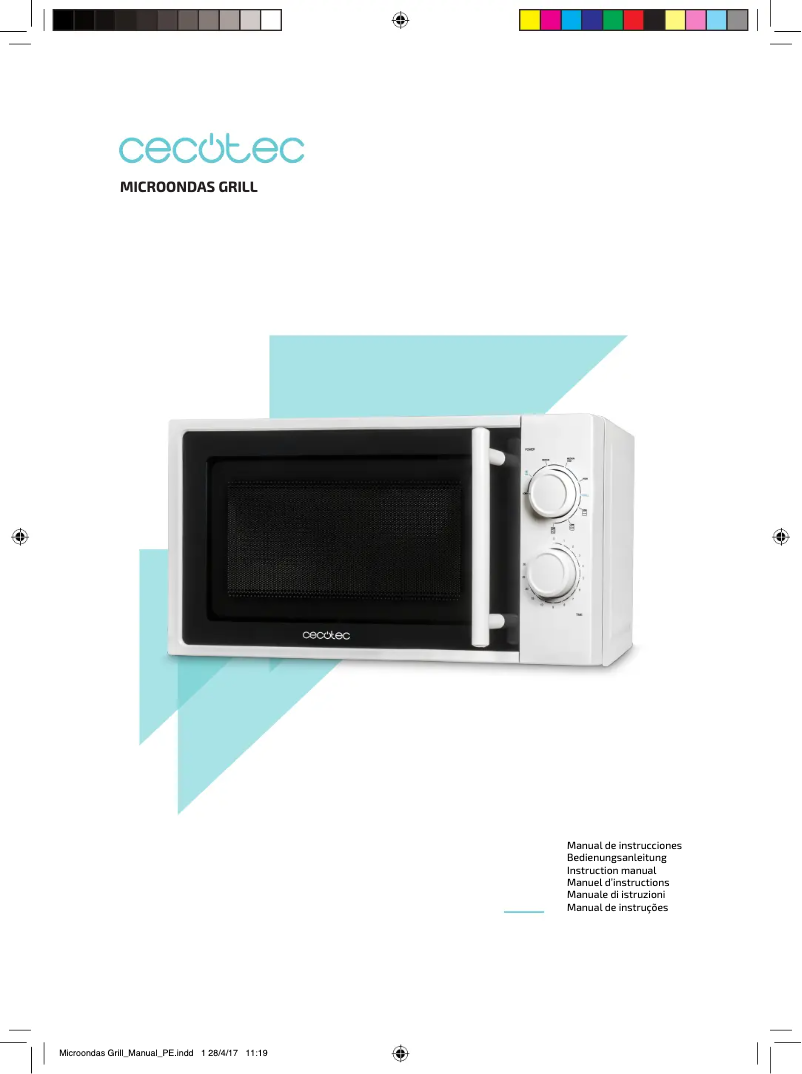 Image de la première page du manuel de l'appareil Microondas Grill