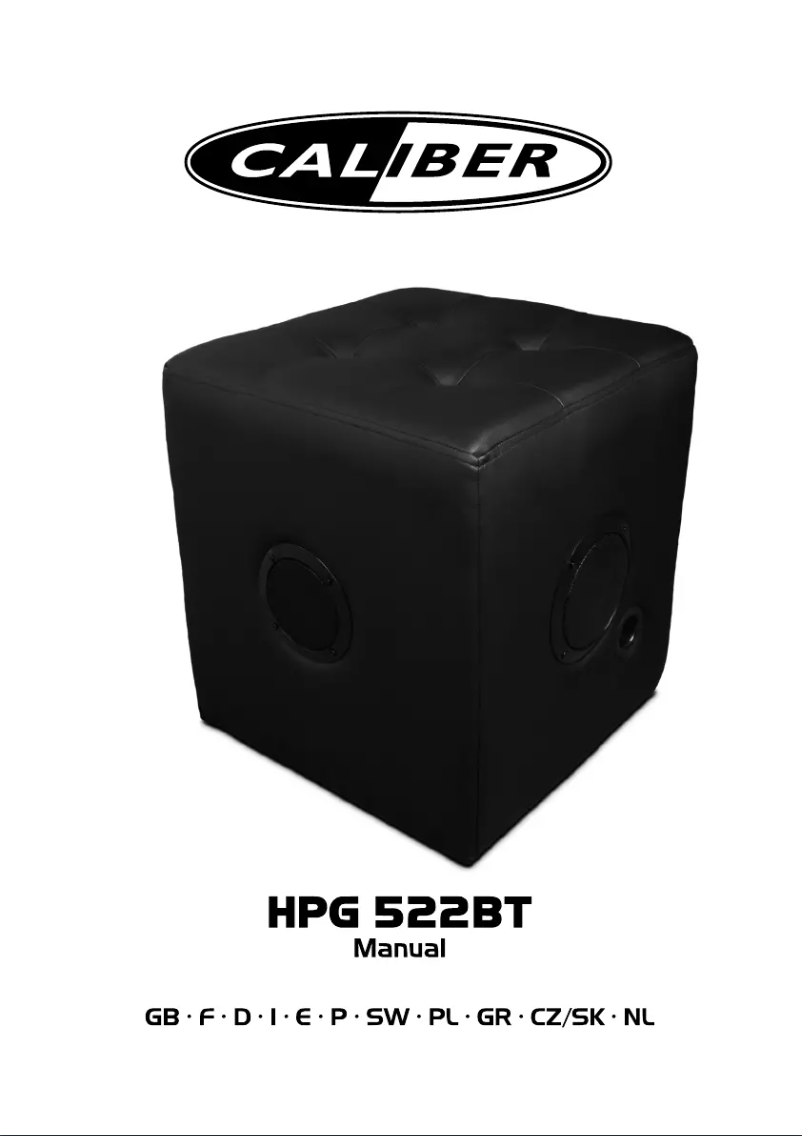 Página 1 del manual Manual de usuario Caliber HPG522BT