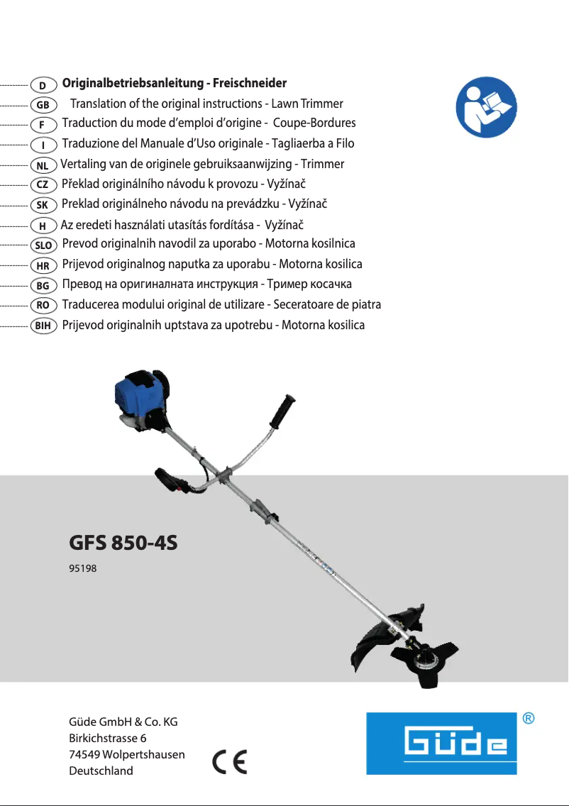 Page n°1 - Manuel utilisateur Güde GFS 850-4S