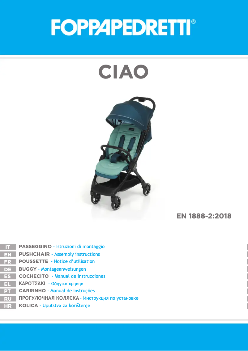 Image de la première page du manuel de l'appareil Ciao