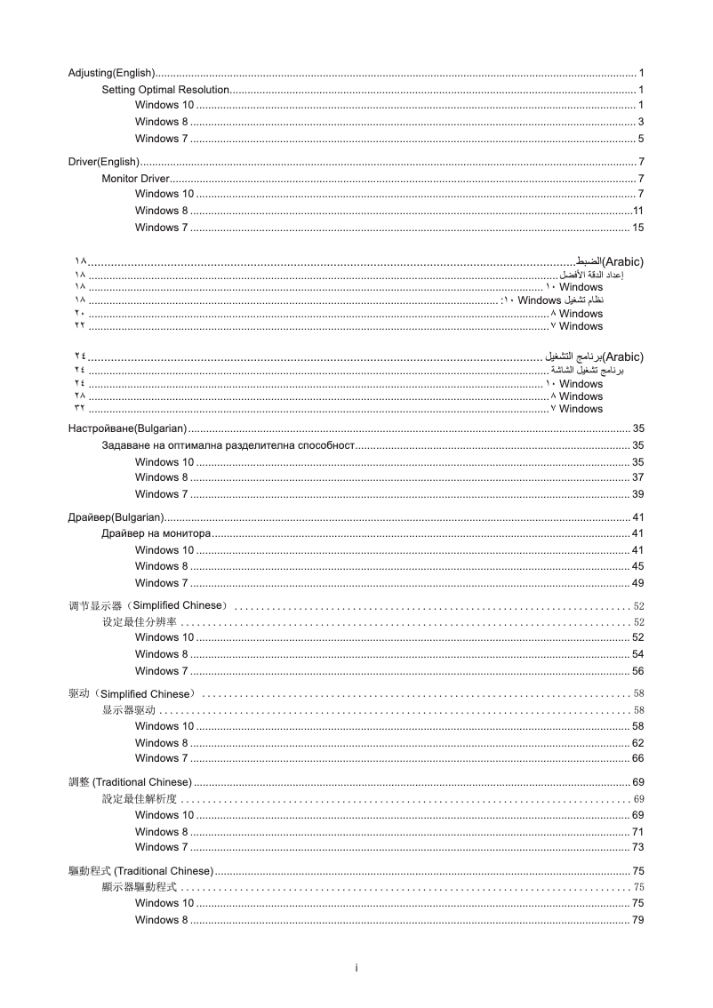 Page n°1 - Manuel utilisateur AOC 24G2AE