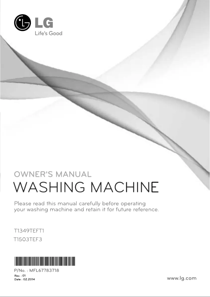 Page n°1 - Manuel utilisateur LG T1103TEF3