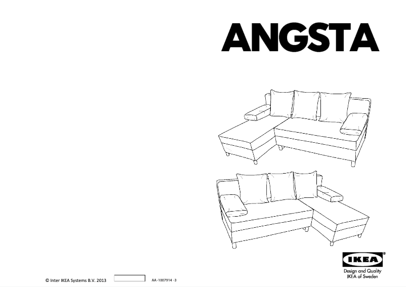 Image de la première page du manuel de l'appareil ANGSTA 805.014.37