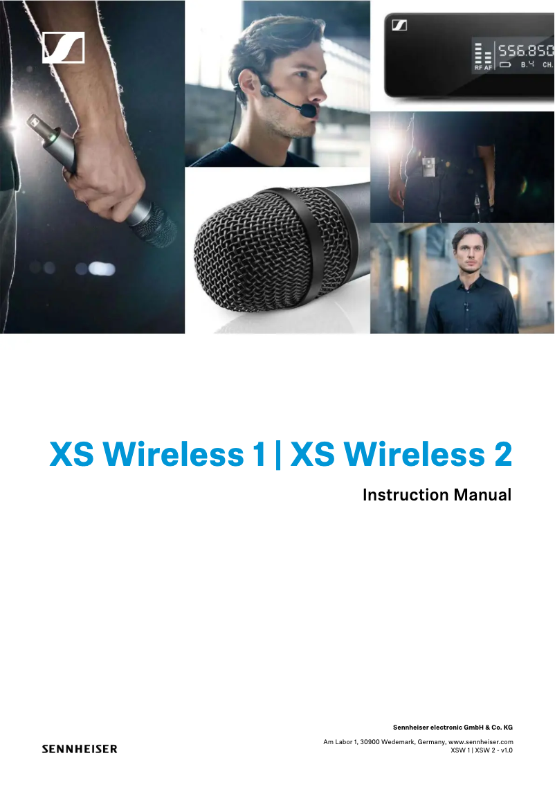 Page 1 de la notice Manuel utilisateur Sennheiser XSW 1-825-A