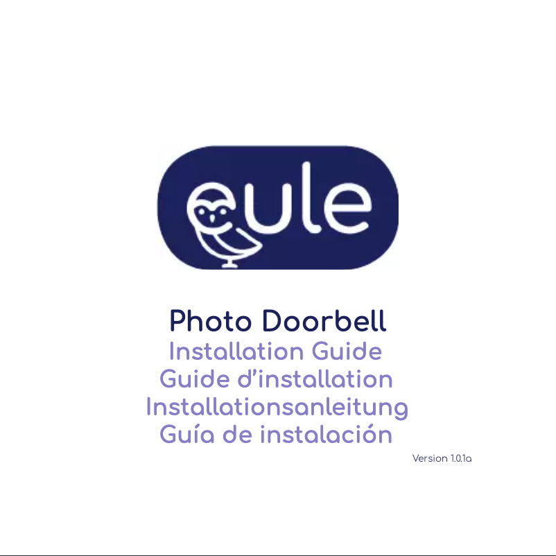 Page n°1 - Manuel utilisateur Eule Photo Doorbell