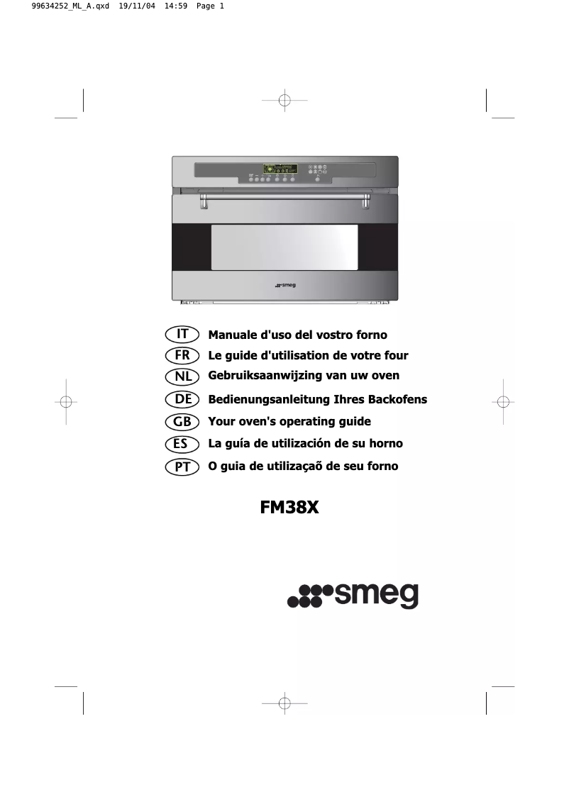Page n°1 - Manuel utilisateur Smeg FM38X