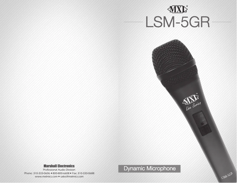 Image de la première page du manuel de l'appareil LSM-5GR