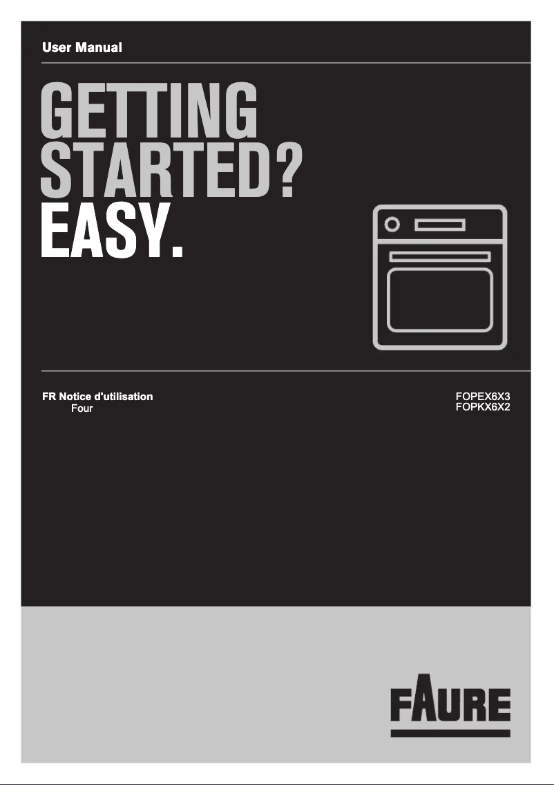 Page 1 de la notice Manuel utilisateur Electrolux FOPEX6X3