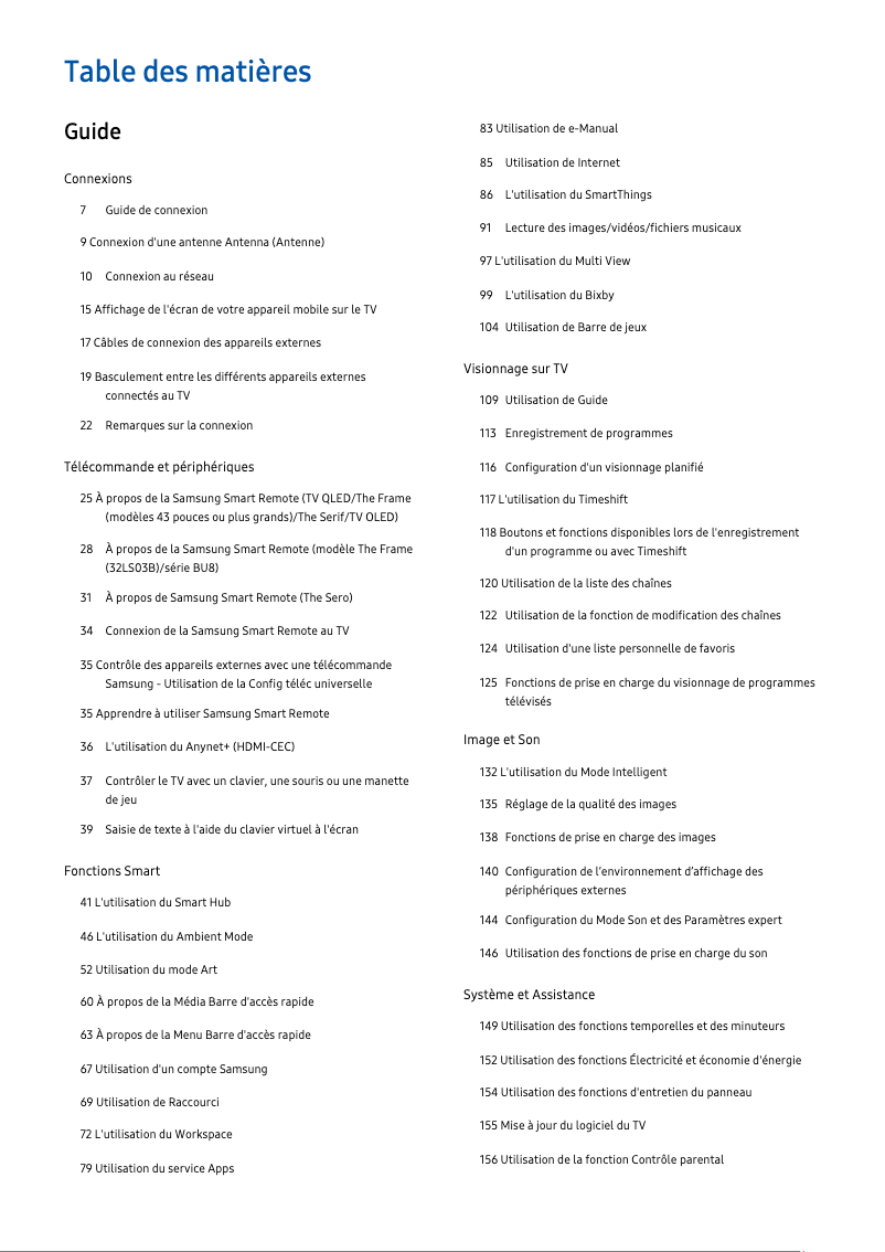 Page 1 de la notice Manuel utilisateur Samsung QE75QN800B