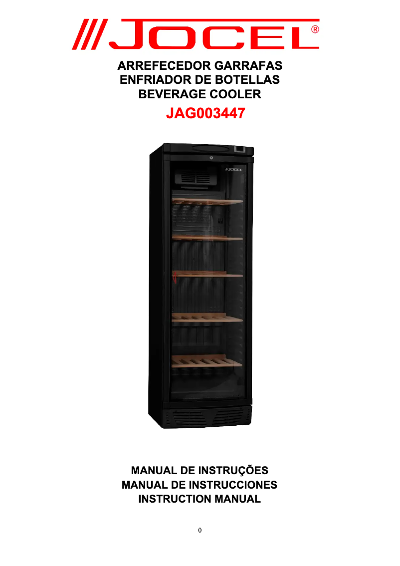 Page n°1 - Manuel utilisateur Jocel JAG003447