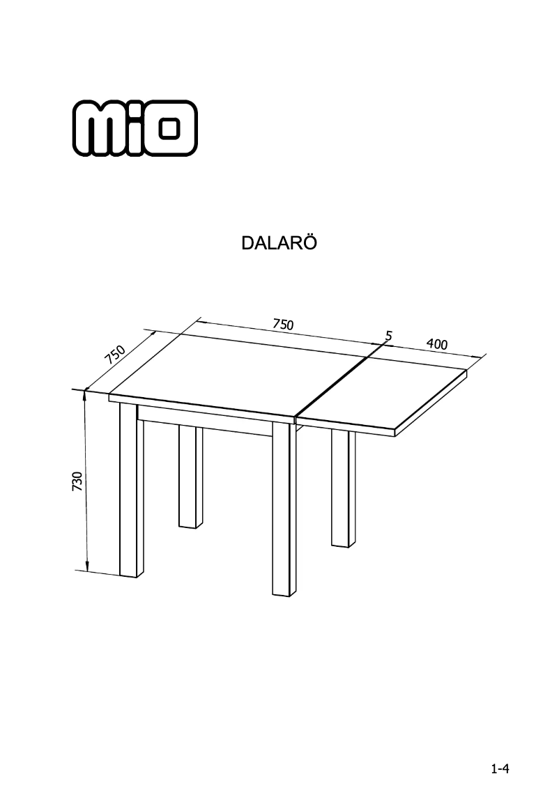 Imagen de la primera página del manual del dispositivo Dalarö
