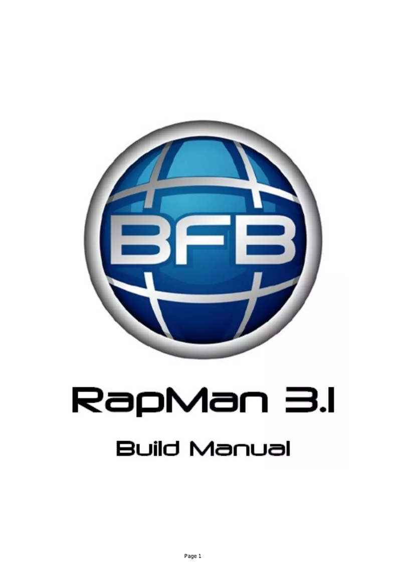 Page n°1 - Manuel utilisateur BFB RapMan 3.1