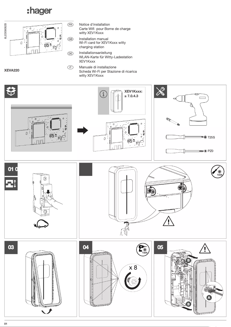 Image de la première page du manuel de l'appareil XEVA220
