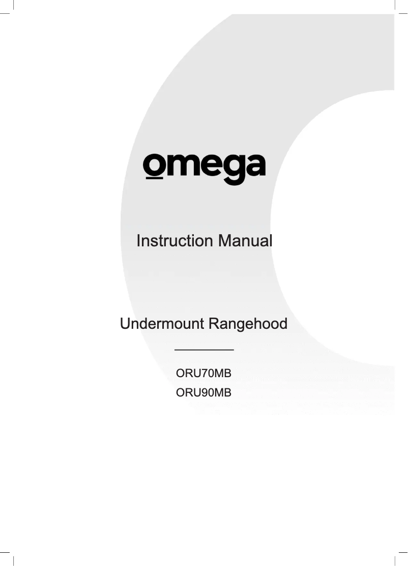 Page n°1 - Manuel utilisateur Omega ORU70MB