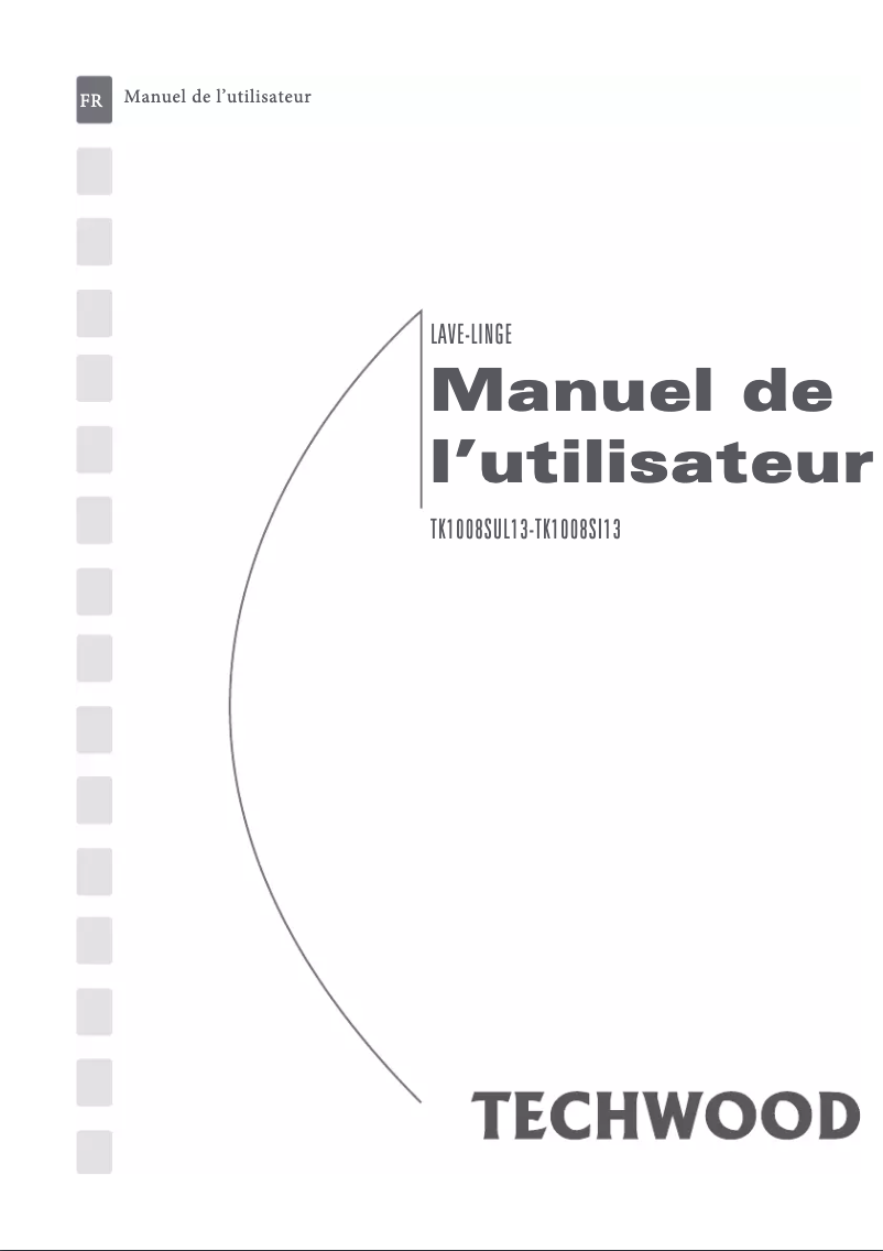 Image de la première page du manuel de l'appareil TK1008SI13