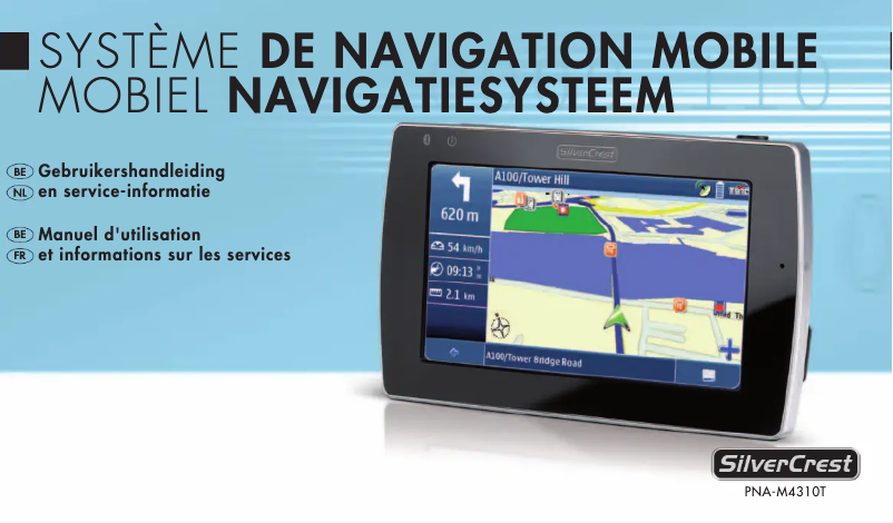 Page 1 de la notice Manuel utilisateur SilverCrest PNA-M4310T