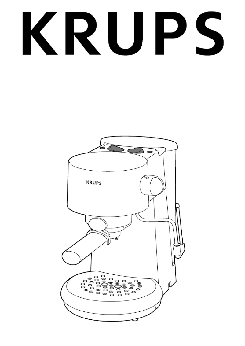 Page 1 de la notice Manuel utilisateur Krups F88042