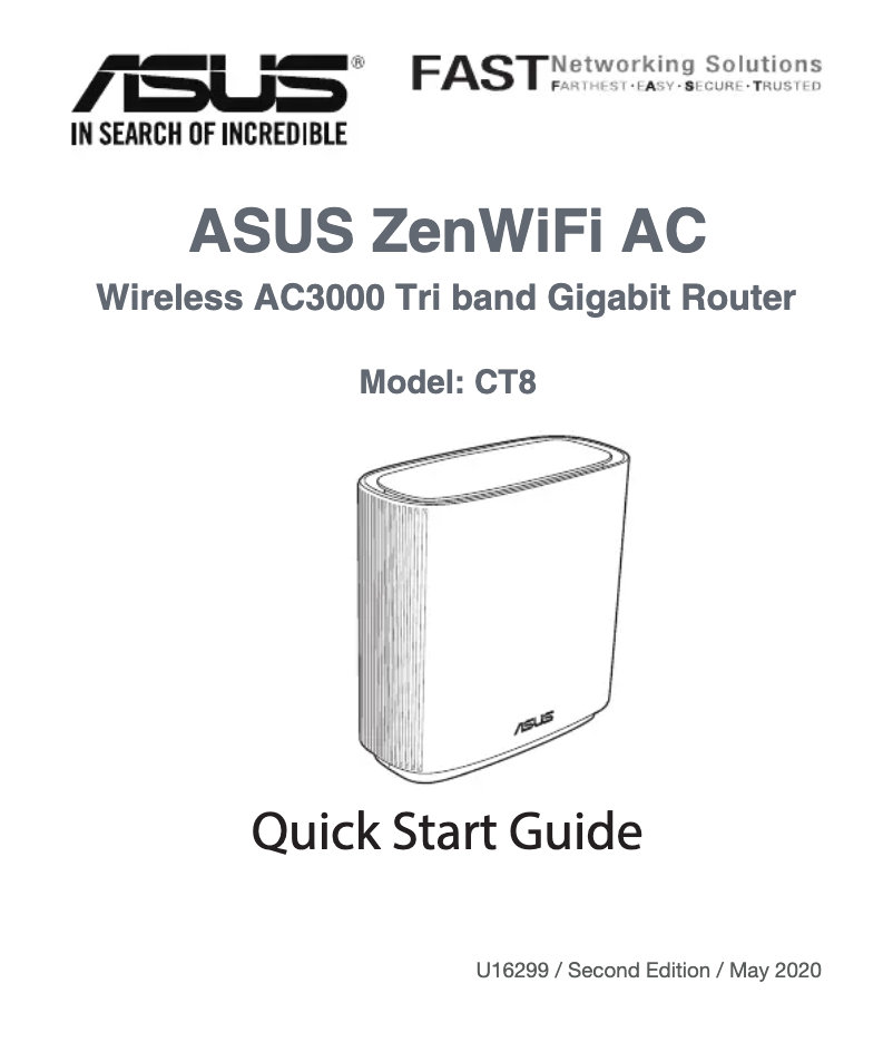 Page n°1 - Manuel utilisateur Asus ZenWiFi AC CT8