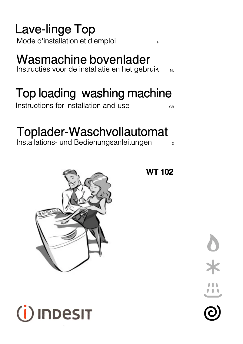 Image de la première page du manuel de l'appareil WT 102