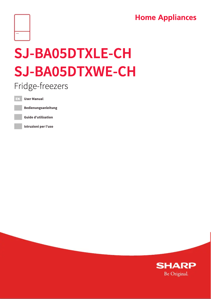 Image de la première page du manuel de l'appareil SJ-BA05DTXLE-CH