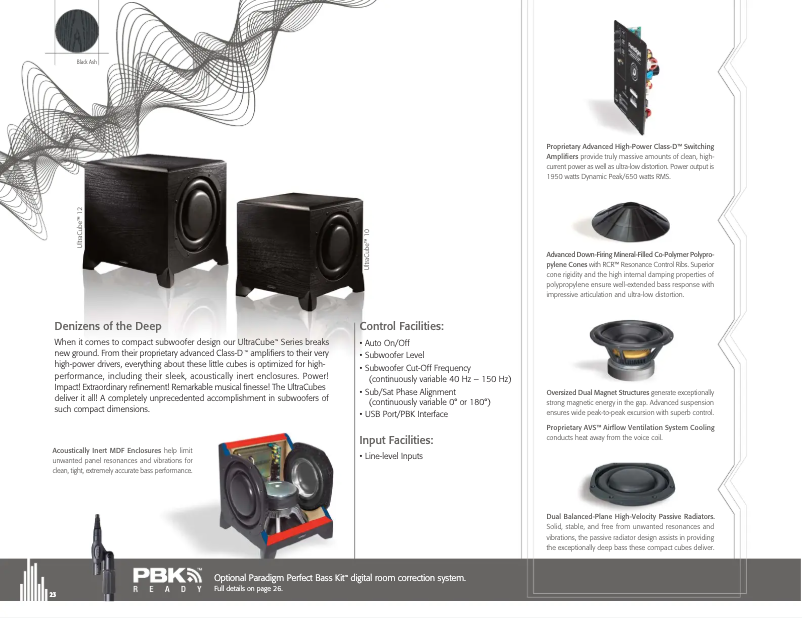 Page n°1 - Fiche technique Paradigm UltraCube 12