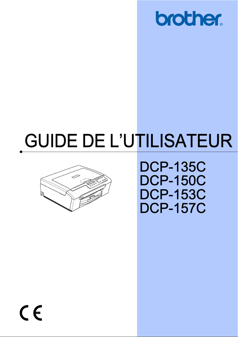 Image de la première page du manuel de l'appareil DCP-135C