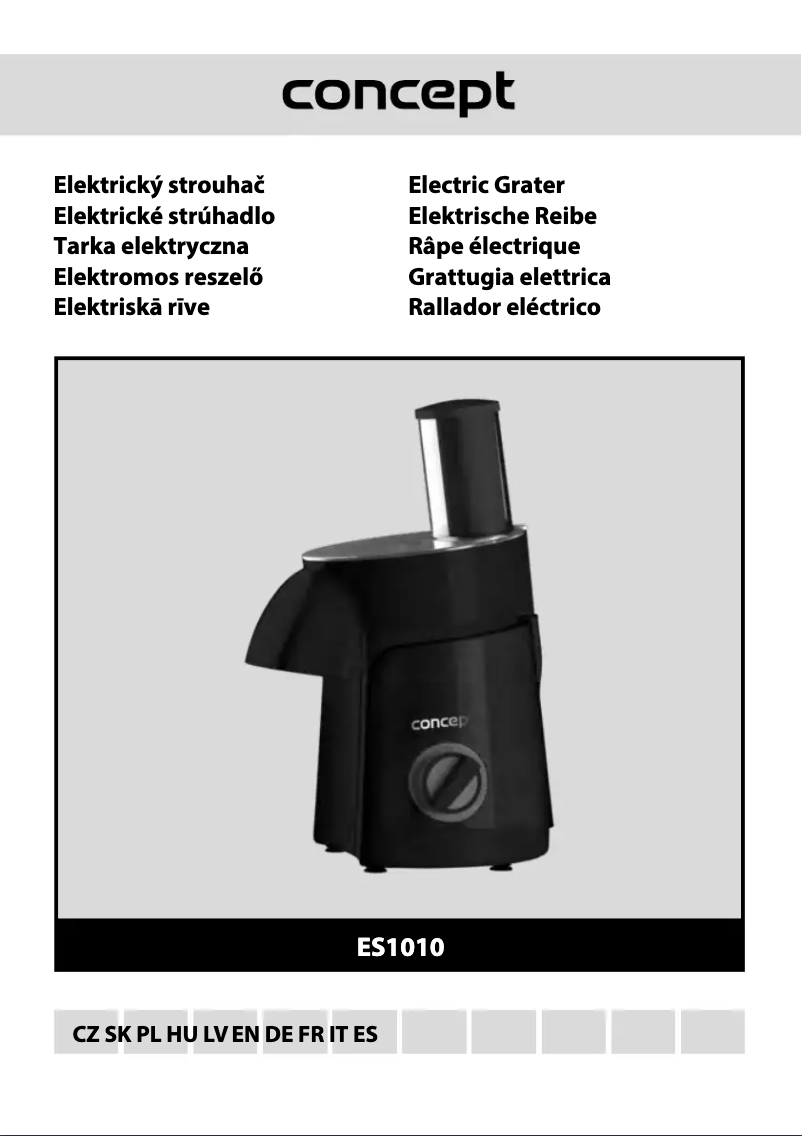 Image de la première page du manuel de l'appareil ES1010