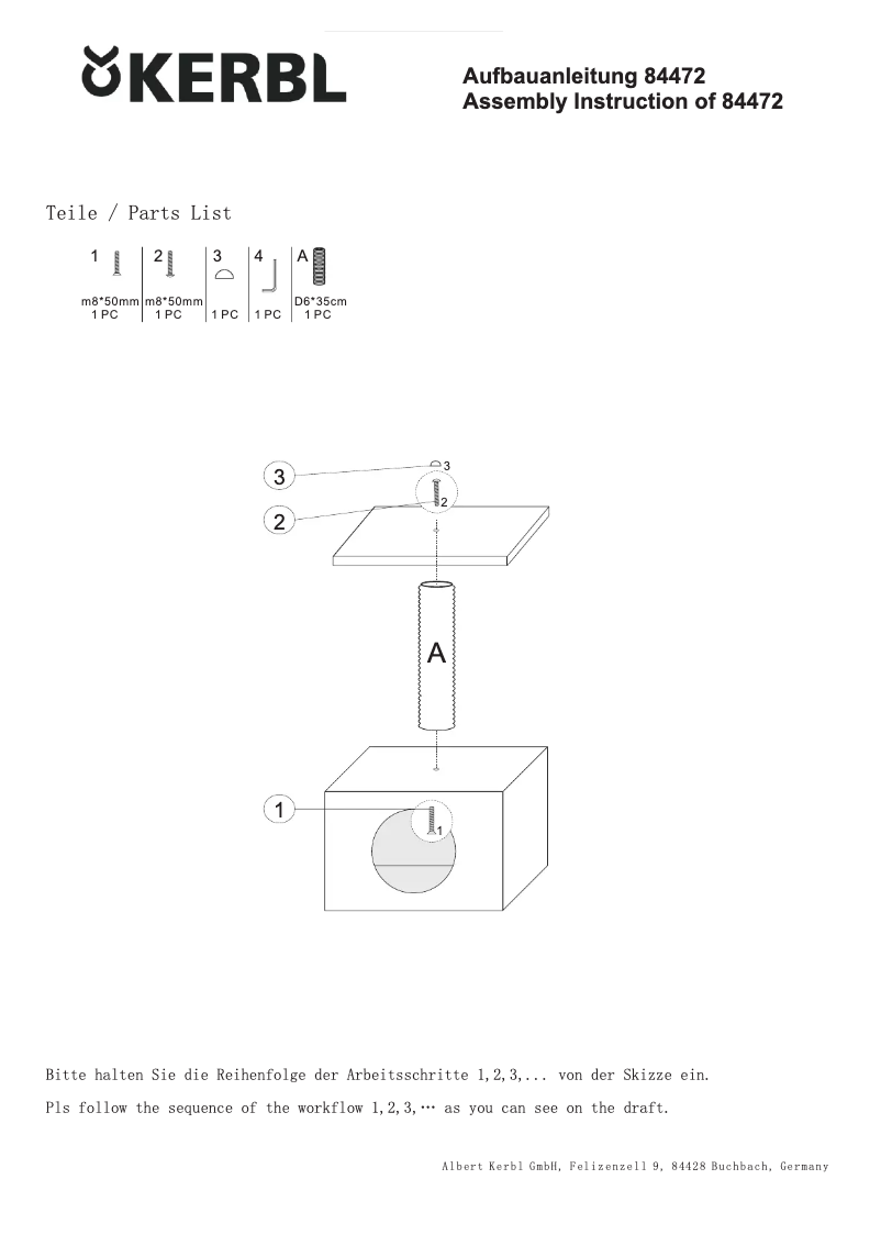Page 1 de la notice Manuel utilisateur Kerbl Amethyst 84472