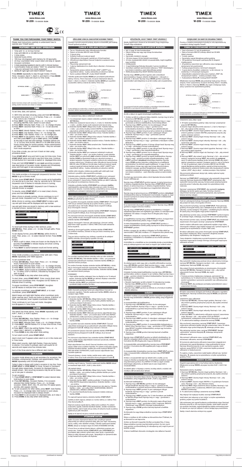 Page n°1 - Manuel utilisateur Timex Ironman Rugged T5K790