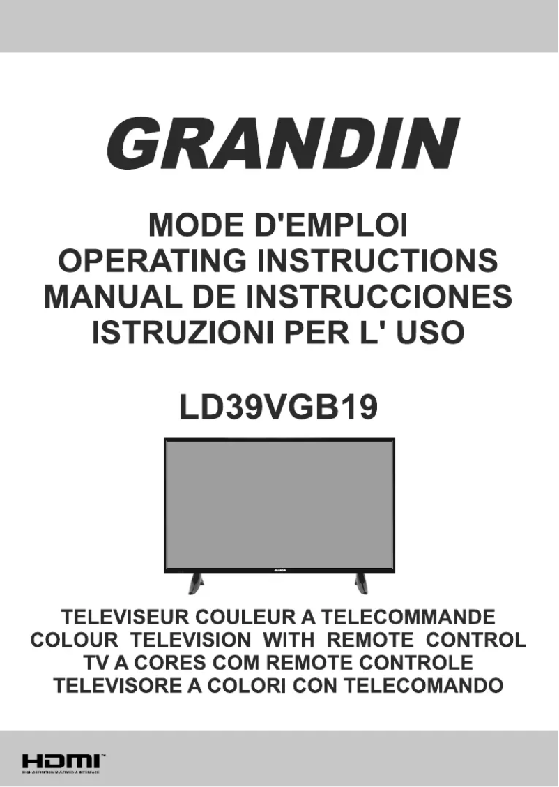 Image de la première page du manuel de l'appareil LD39VGB19
