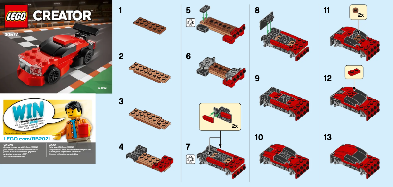 Page n°1 - Manuel utilisateur Lego Creator 30577