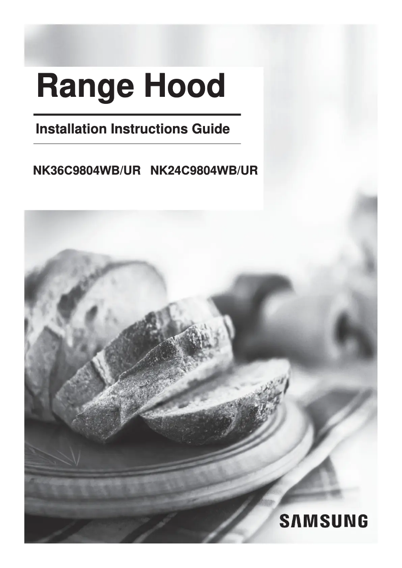 Image de la première page du manuel de l'appareil NK36C9804WB