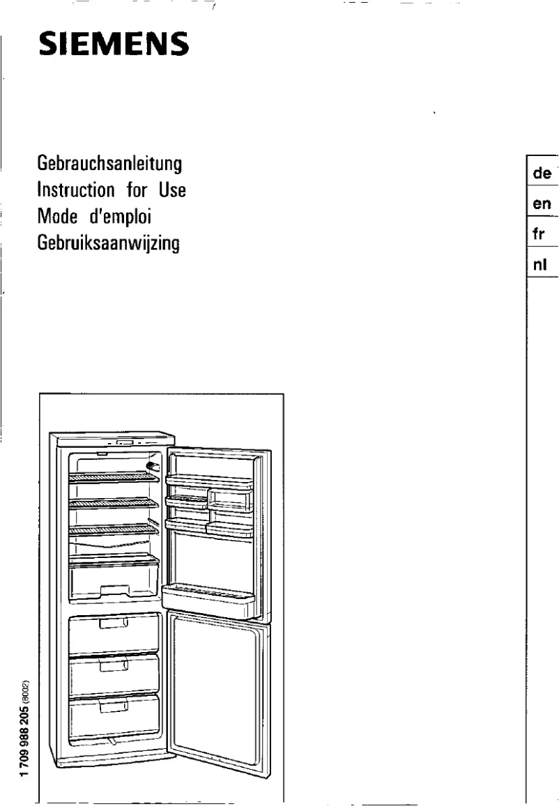 Page n°1 - Manuel utilisateur Siemens KG33E02