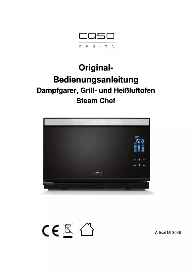 Image de la première page du manuel de l'appareil Steam Chef