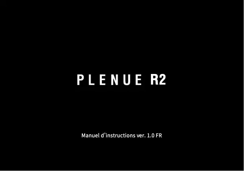 Image de la première page du manuel de l'appareil Plenue R2