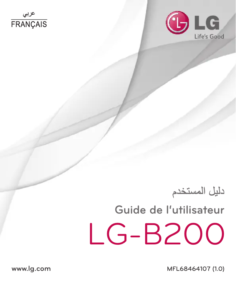 Page 1 de la notice Manuel utilisateur LG LGB200