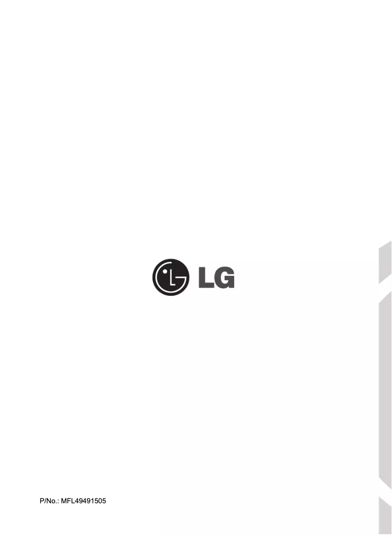 Page n°1 - Manuel utilisateur LG F12601D