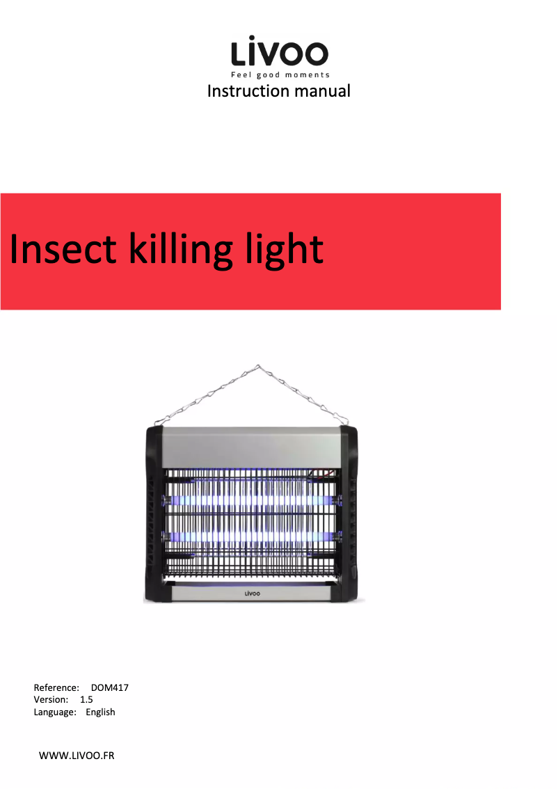 Image de la première page du manuel de l'appareil DOM417