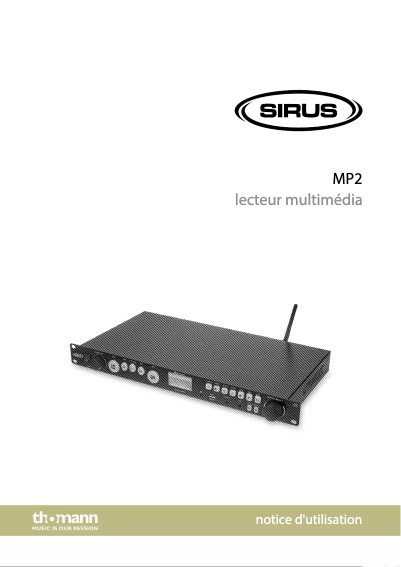 Page n°1 - Manuel utilisateur Sirus MP2
