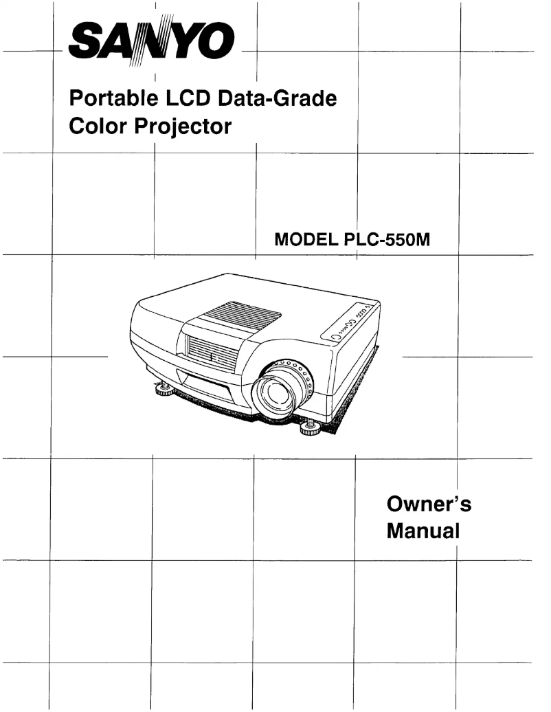 Image de la première page du manuel de l'appareil PLC-550M