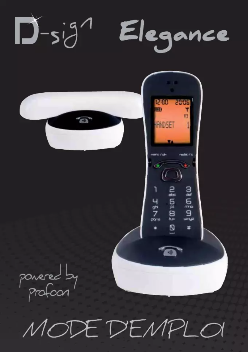Página 1 del manual Manual de usuario Profoon D-Sign Elegance