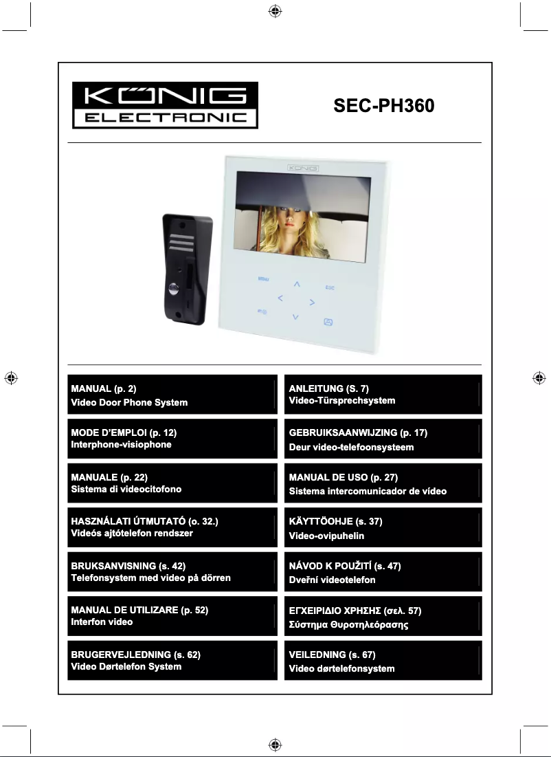 Image de la première page du manuel de l'appareil SEC-PH360