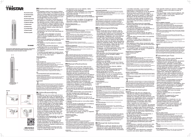 Page 1 de la notice Manuel utilisateur TriStar VE-6044AM