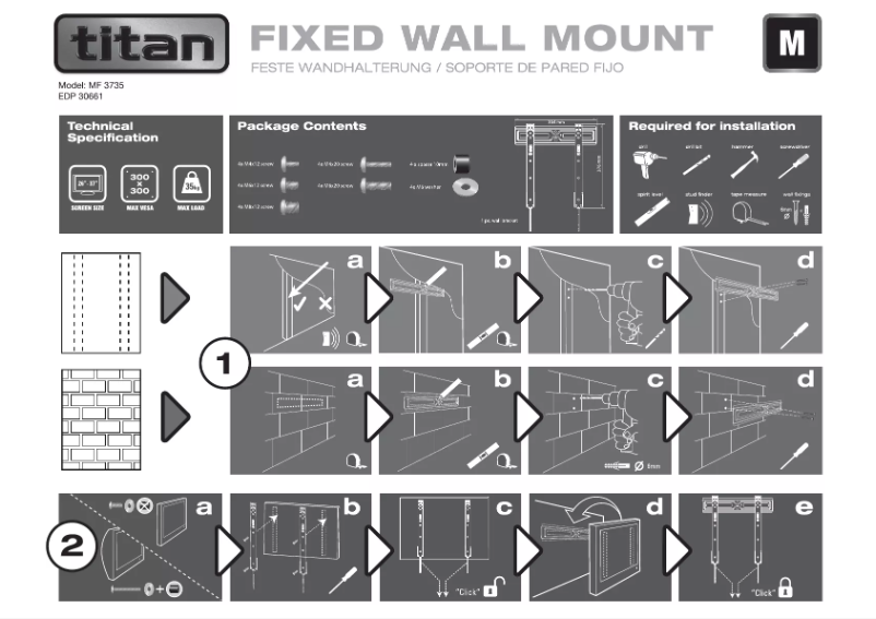 Page 1 de la notice Manuel utilisateur Titan MF 3735